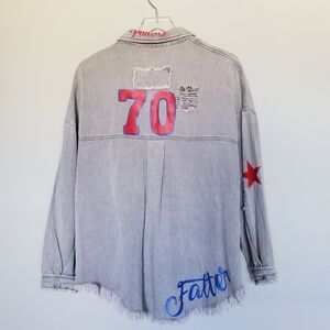 Bailey Falter Philadelphia Phillies #70 MLB Team Olivia Shacket Shirt Jacket